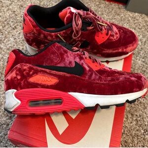 Nike Air Max Red Velvet Shoes